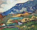 Paisaje de montaña de Les Alpilles cerca del sur de Reme Vincent van Gogh